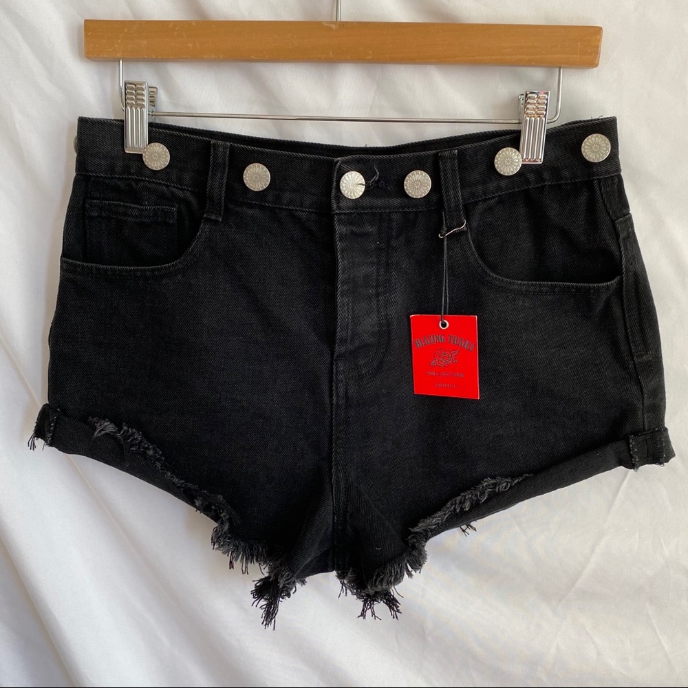 Forever 21 Black Denim Cutoff Shorts 27